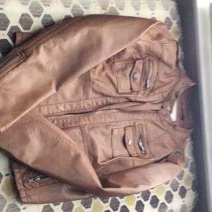 Pleather Brown Jacket